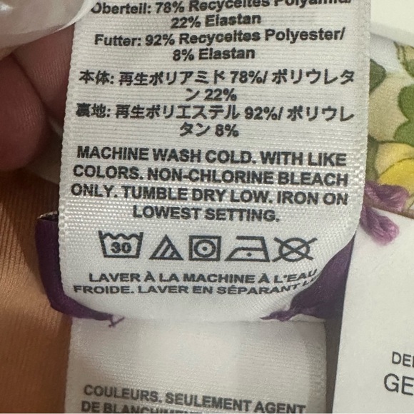 Jcrew Liberty Fabric Halter Top and High Waisted Botton Swim Bikini Green Yellow - Picture 9 of 9